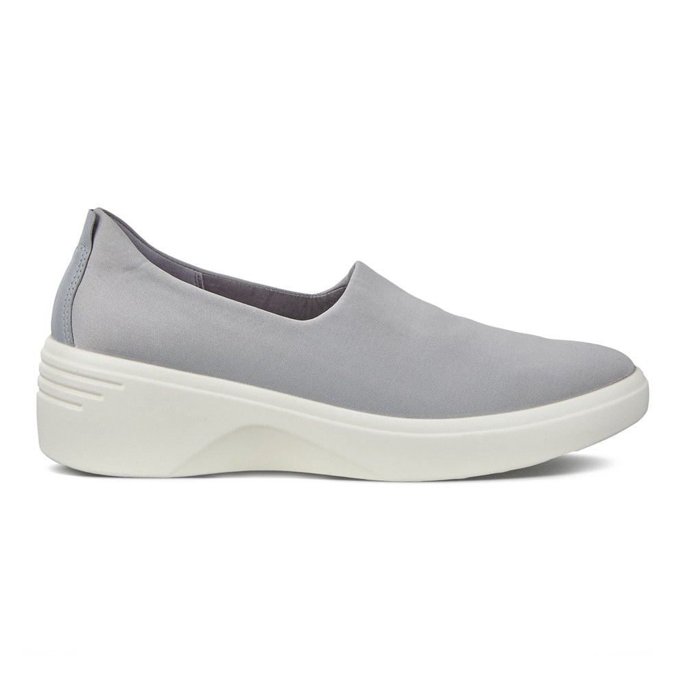 ECCO Womens Loafer Grey - Soft 7 Wedge - RWF-729450